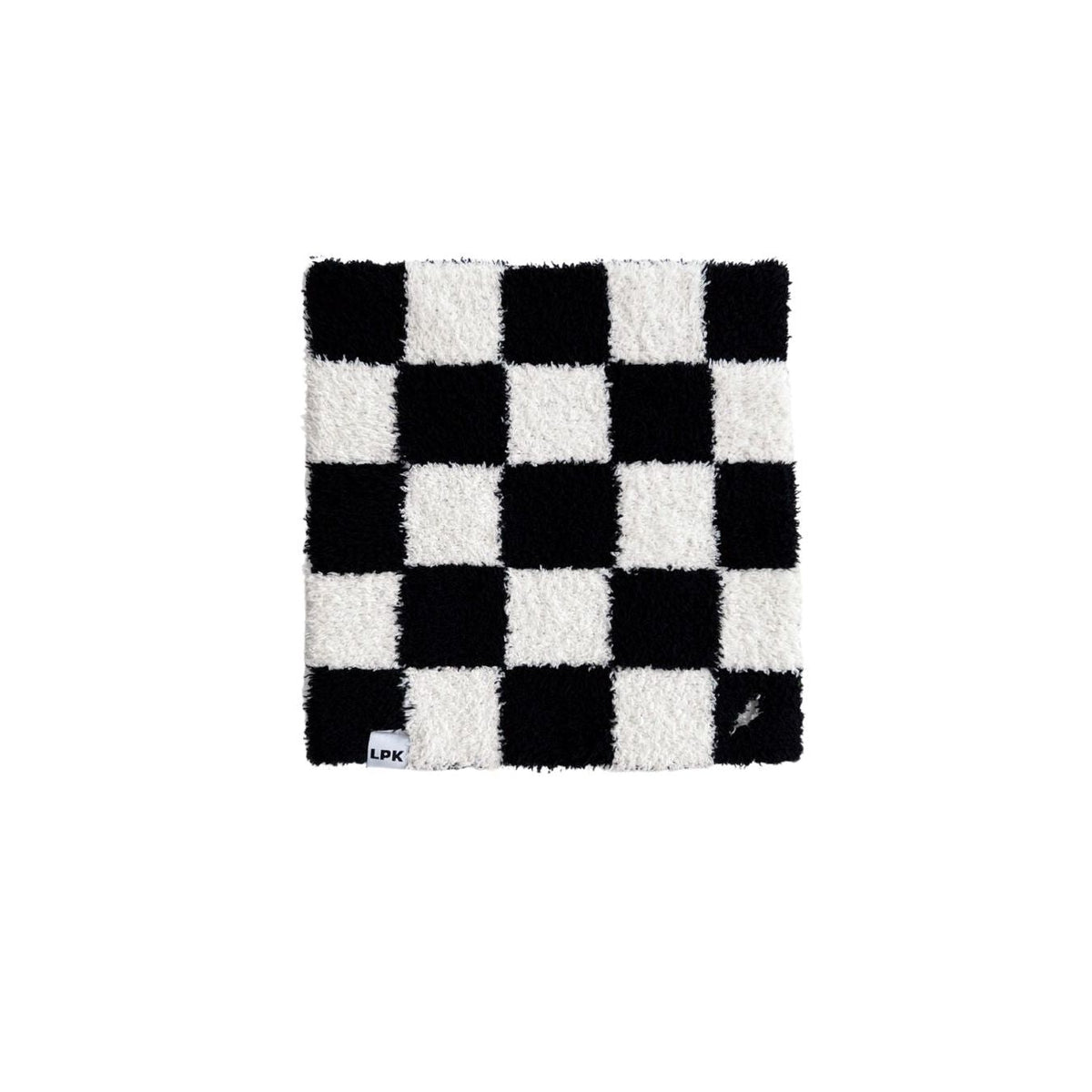 Checkered Plush Lovey | Black