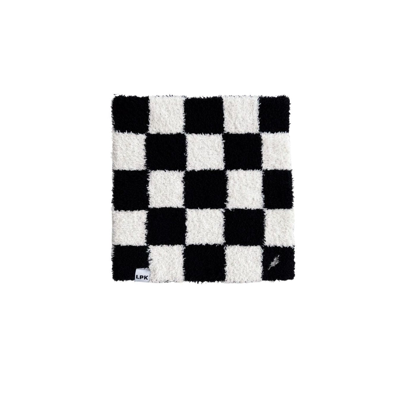 Checkered Plush Lovey | Black