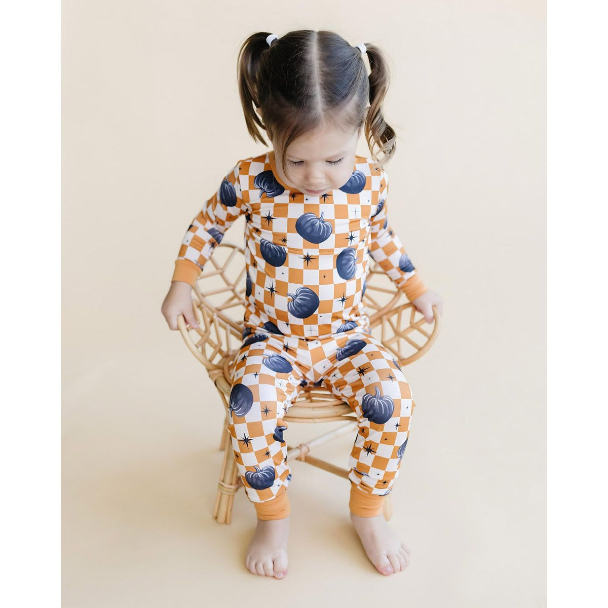 Bamboo Two Piece Set | Checkered Pumpkin