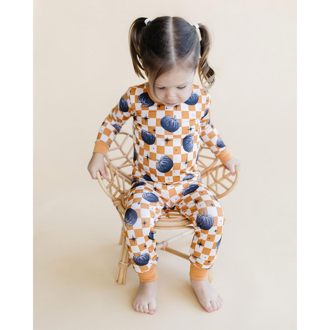 Bamboo Two Piece Set | Checkered Pumpkin