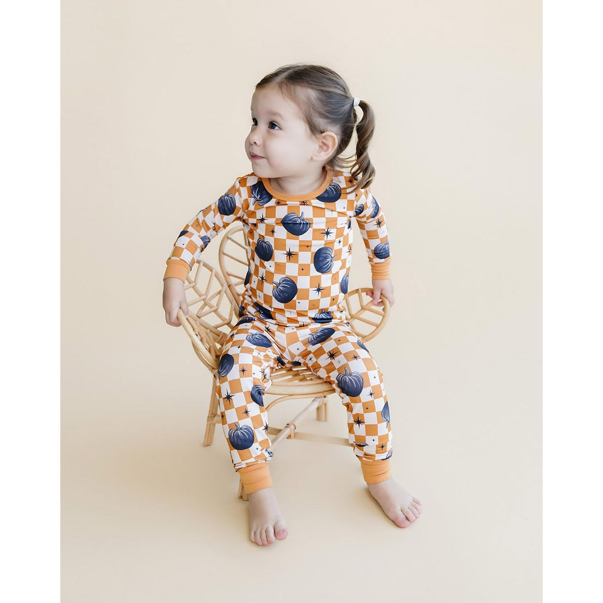 Bamboo Two Piece Set | Checkered Pumpkin