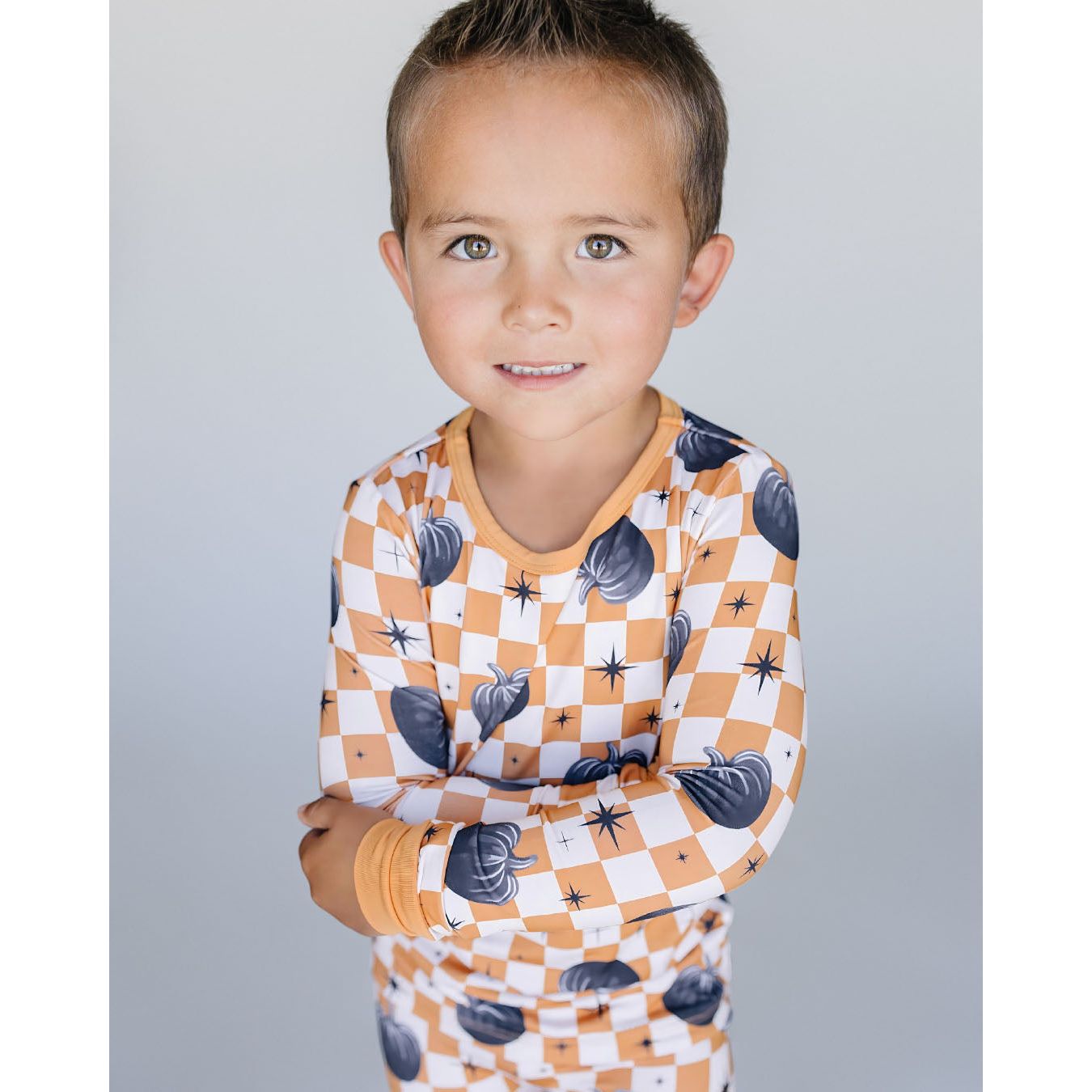 Bamboo Two Piece Set | Checkered Pumpkin