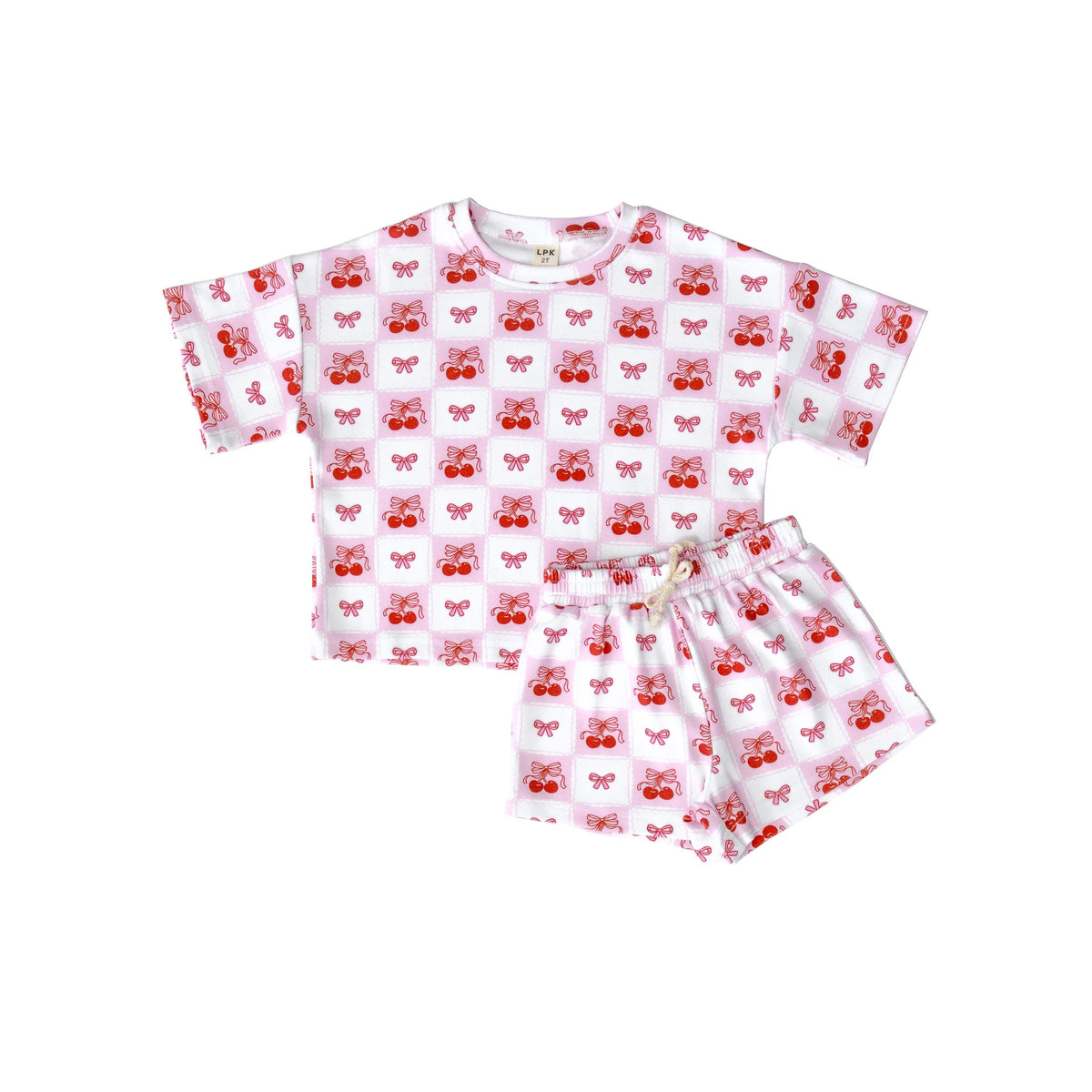 Shorts Set | Checkered Cherry
