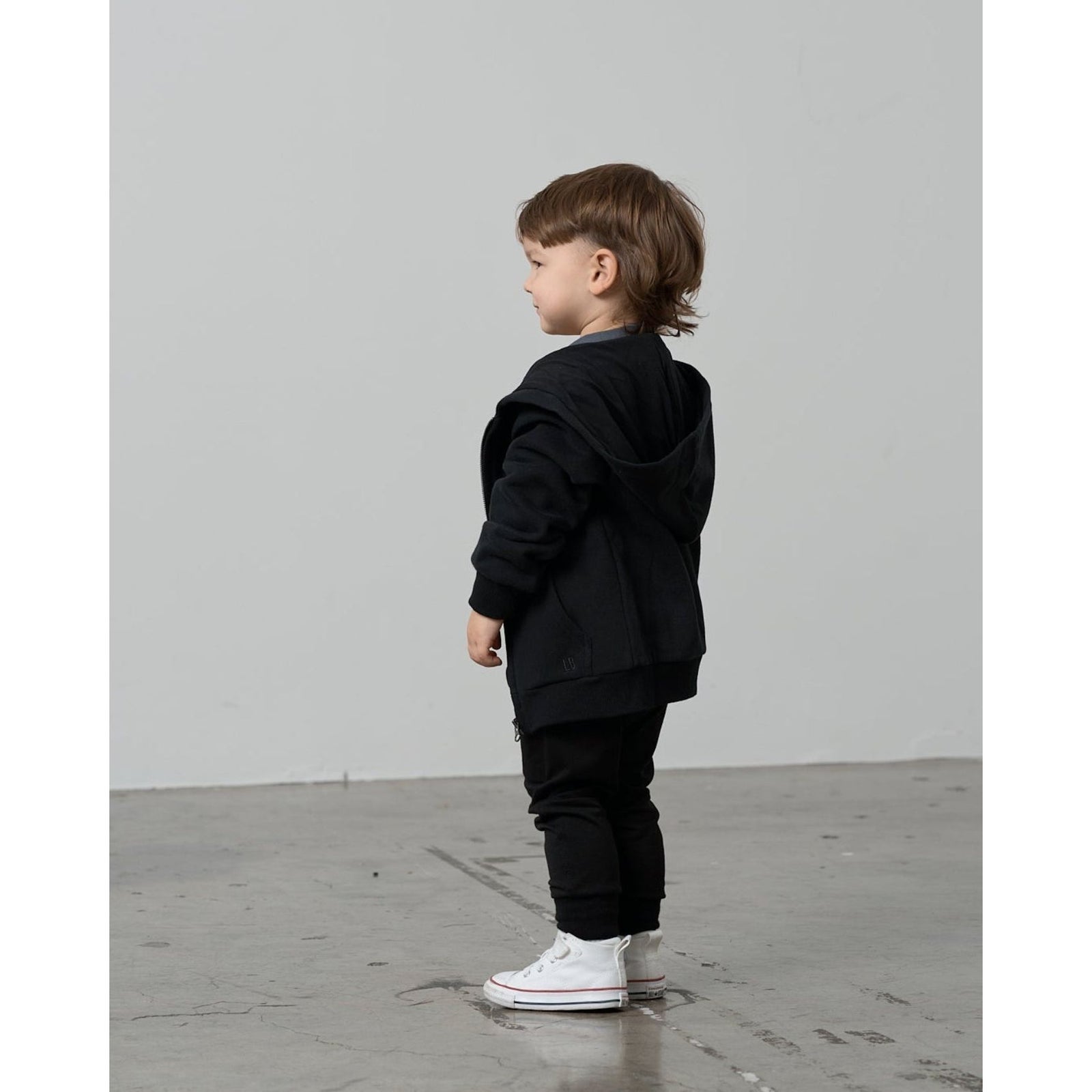 Classic Zip Hoodie - Black