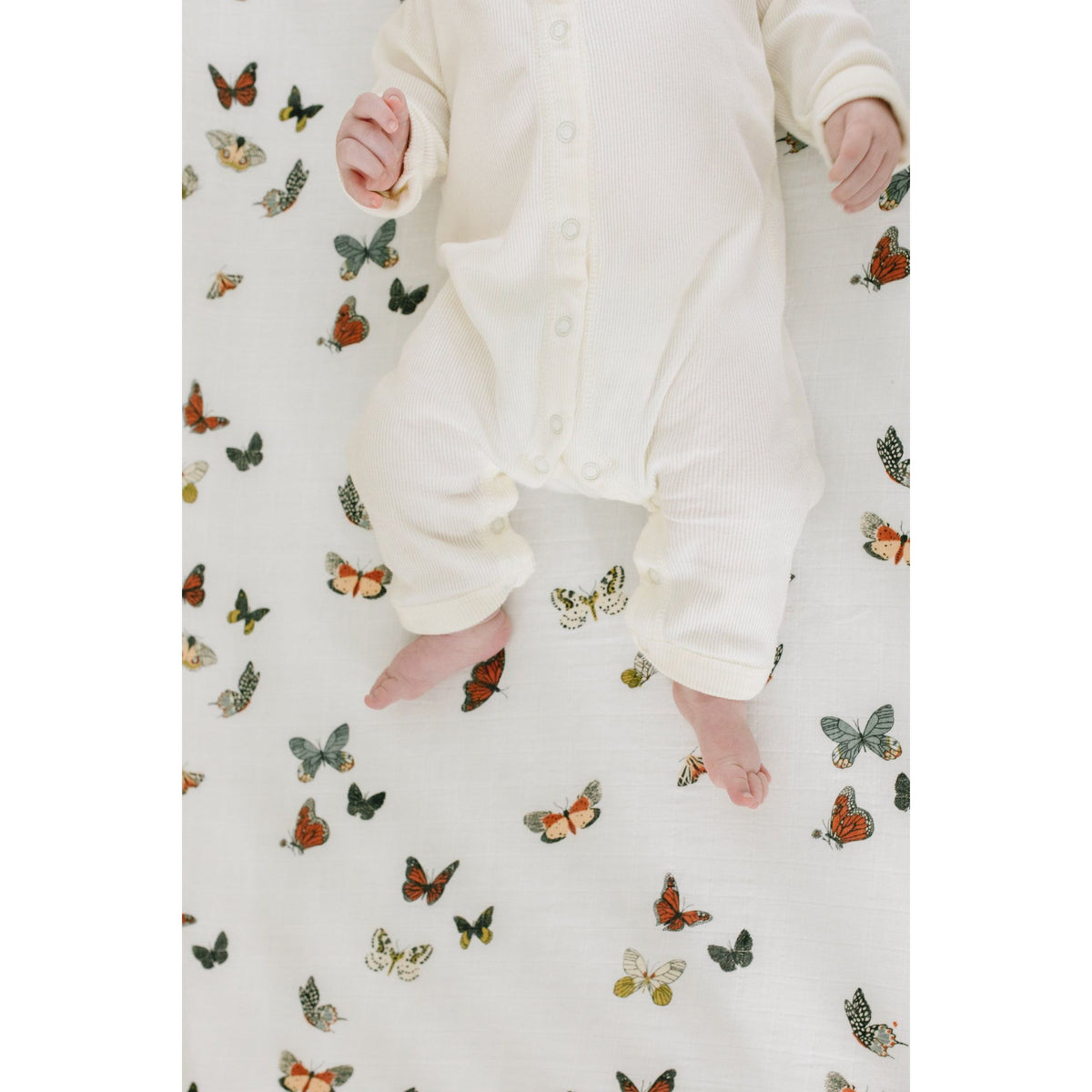 Butterfly Migration Crib Sheet