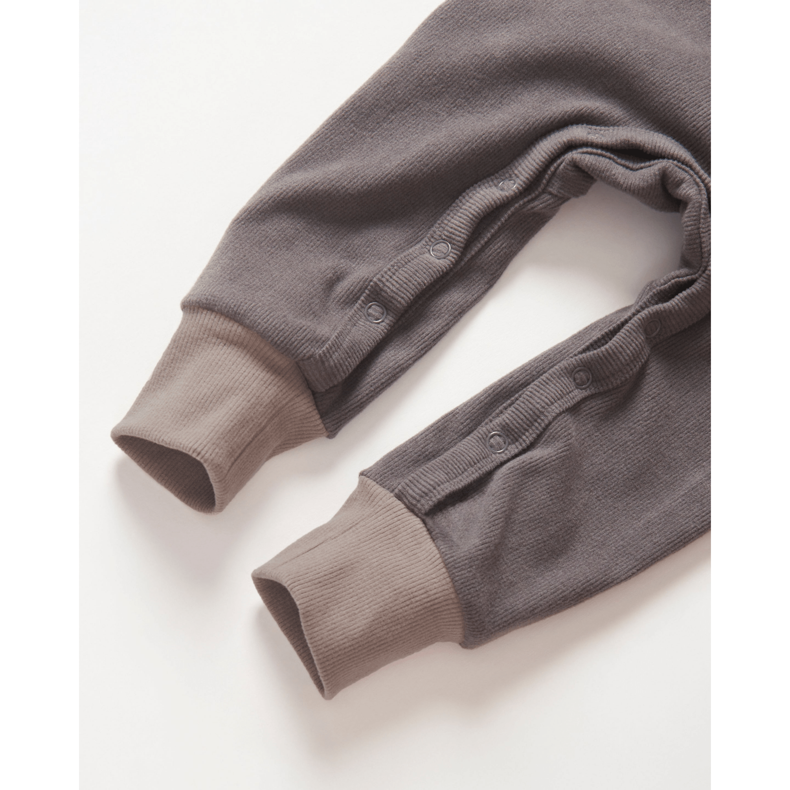 Colorblock Ribbed Romper - Graphite