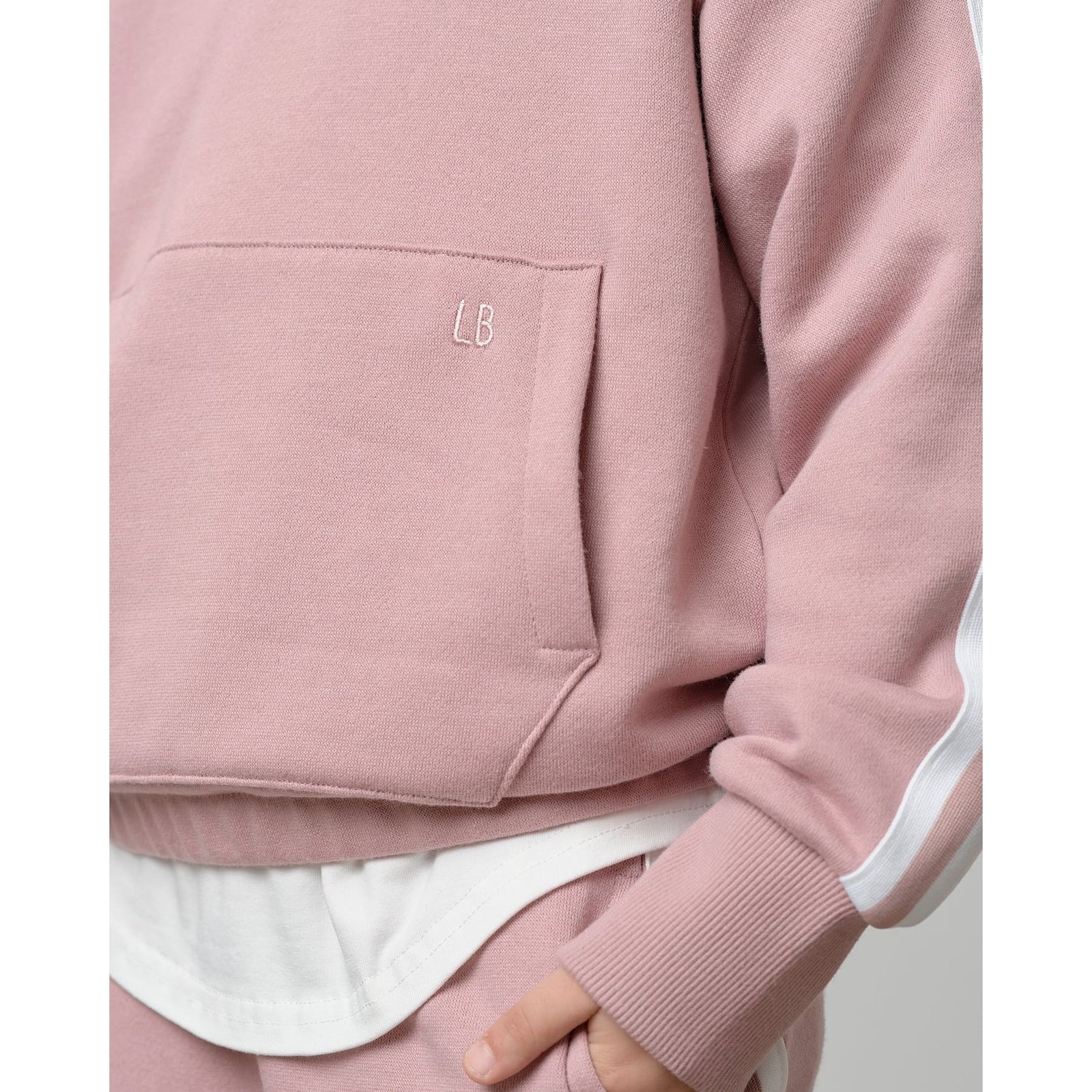 Cropped Hoodie - Dusty Rosewood