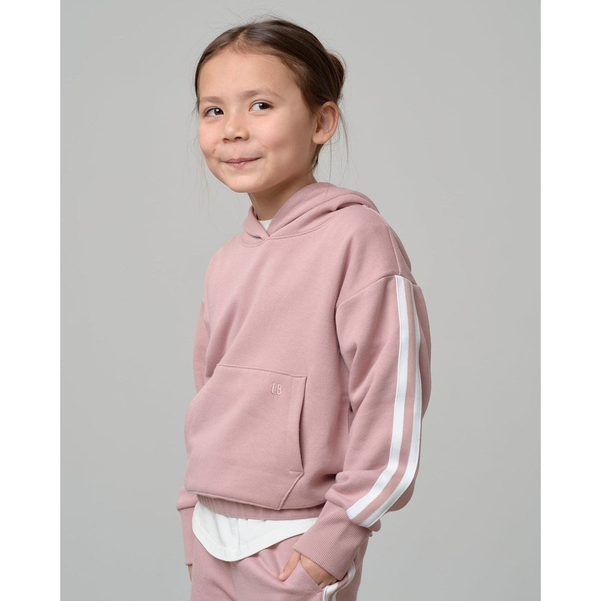 Cropped Hoodie - Dusty Rosewood