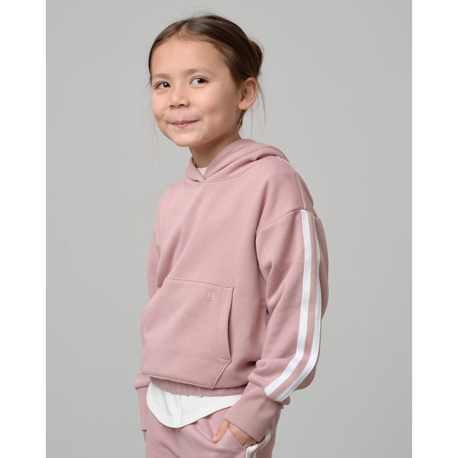 Cropped Hoodie - Dusty Rosewood