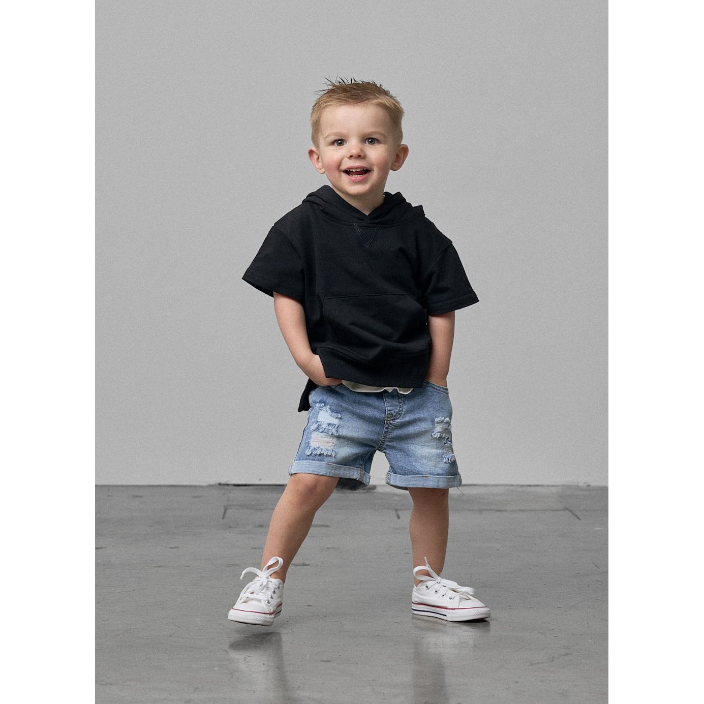 Distressed Denim Short