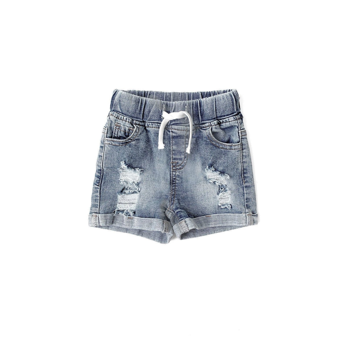 Distressed Denim Short