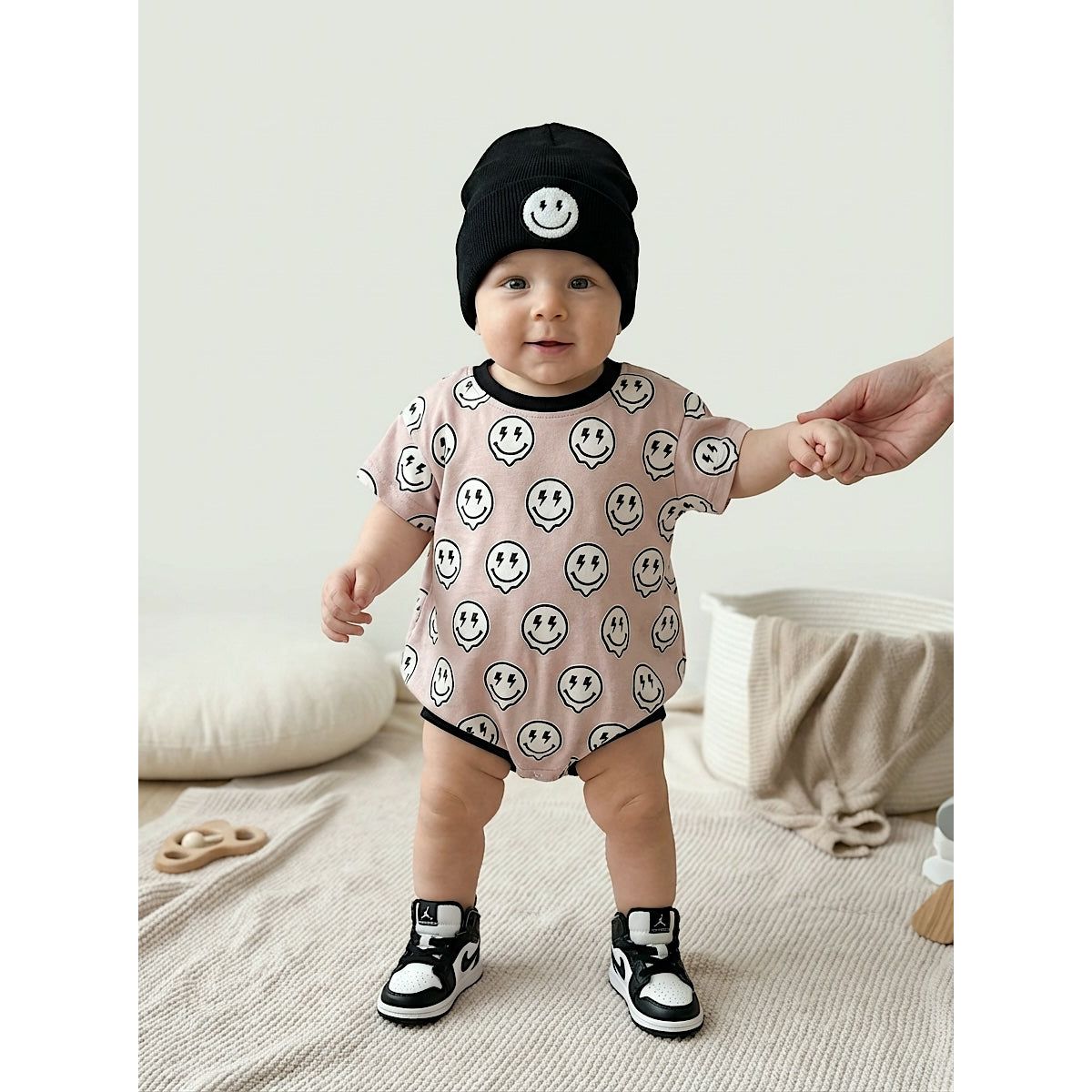 Short Sleeve Bubble Romper | Electric Drippy