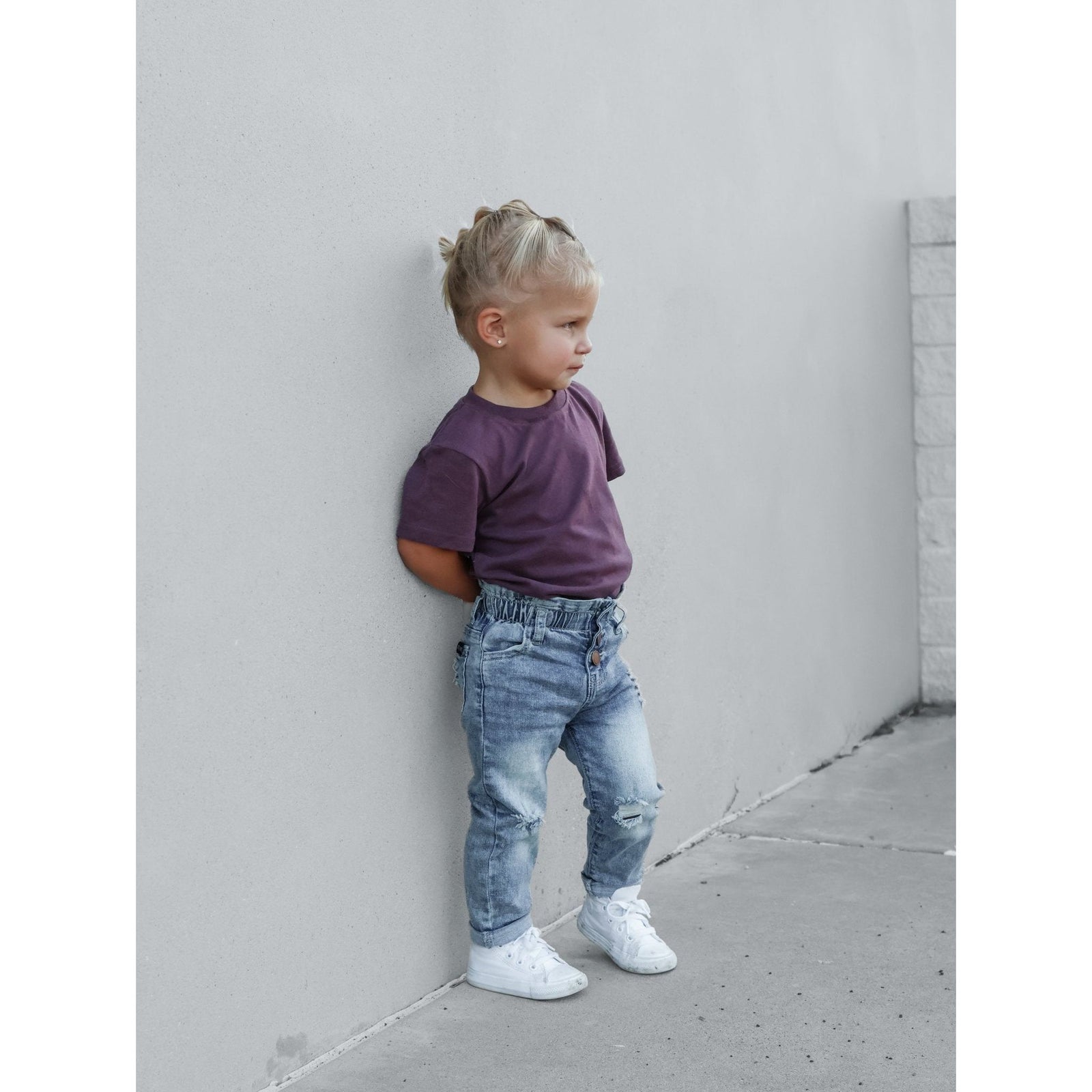 Elevated Tee - Huckleberry