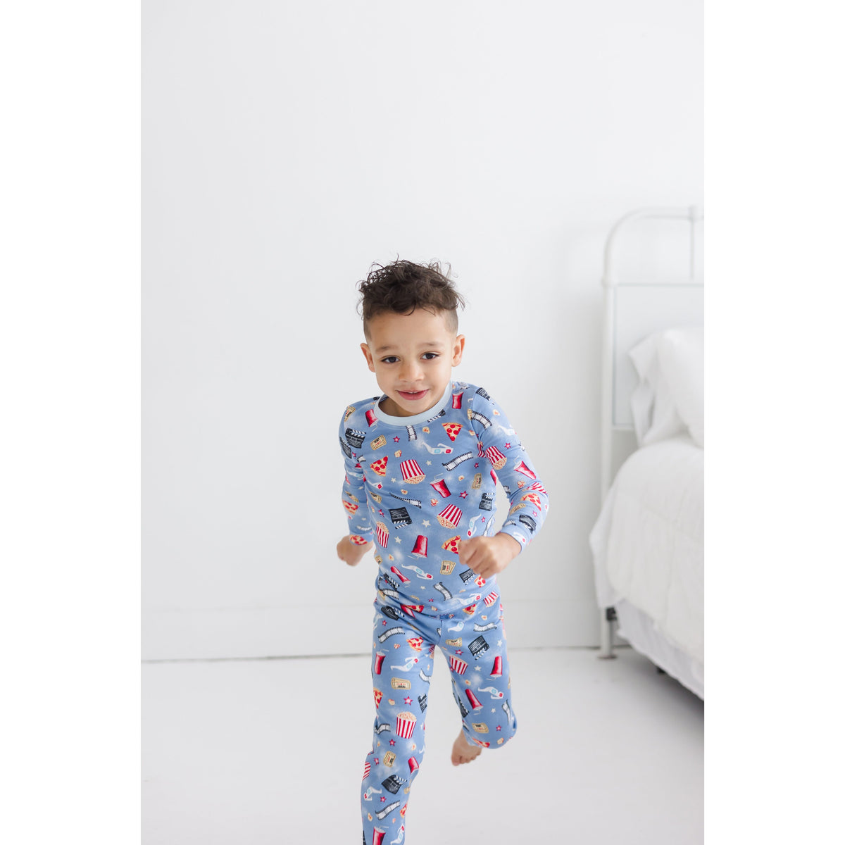 movie night long sleeve pajama set