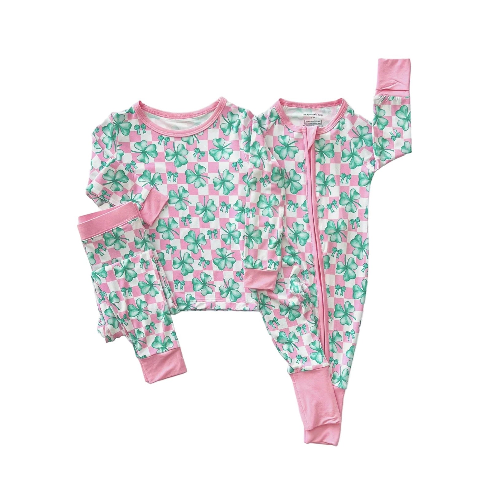Bamboo Two Piece Set | Shamrock & Bows
