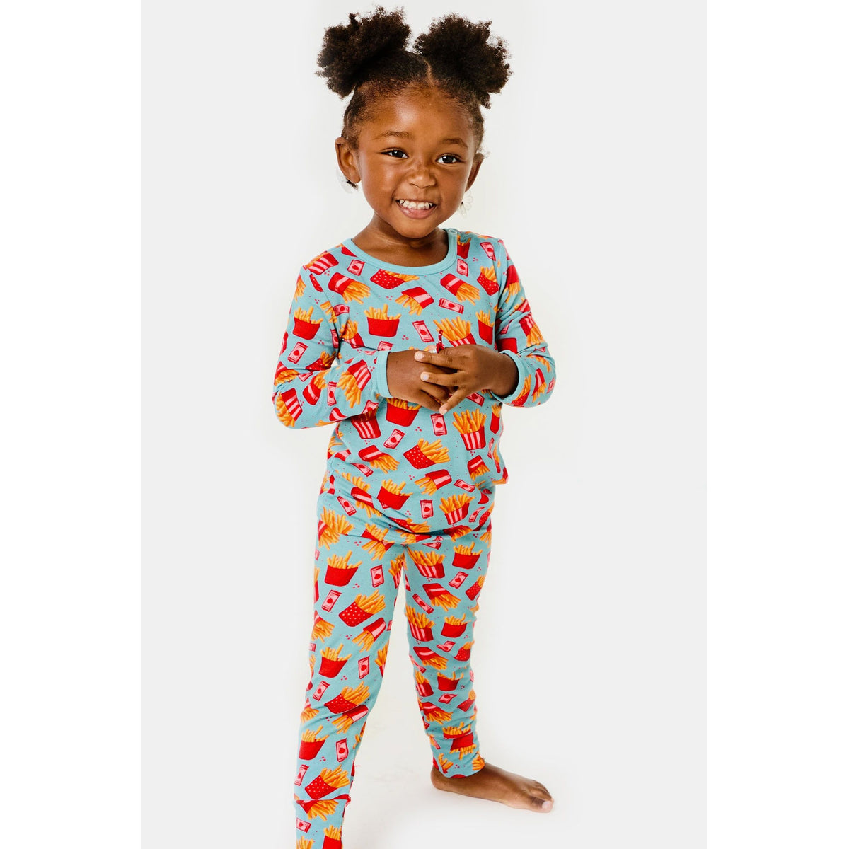 Long Sleeve Pajama Set - French Fries