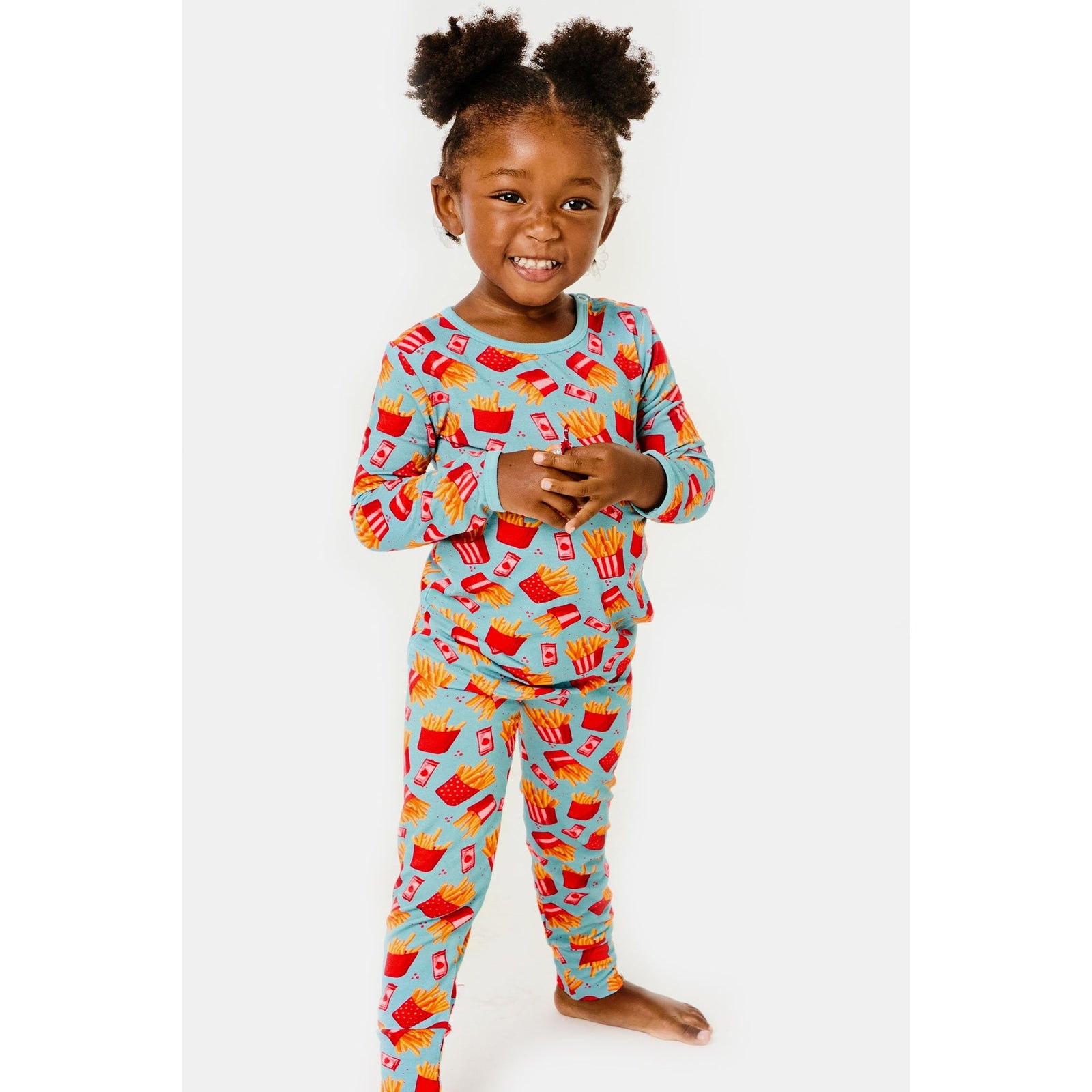 Long Sleeve Pajama Set - French Fries