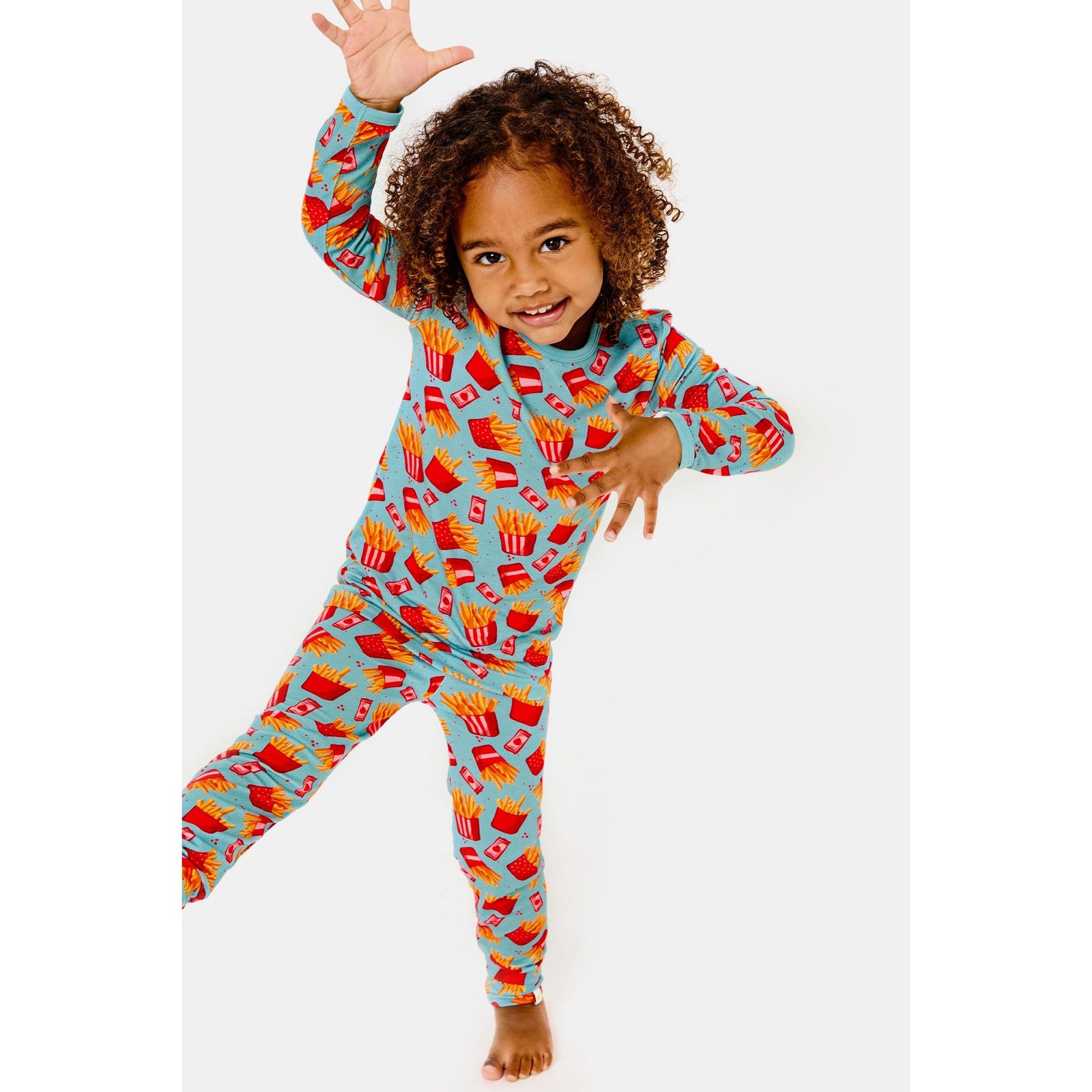 Long Sleeve Pajama Set - French Fries