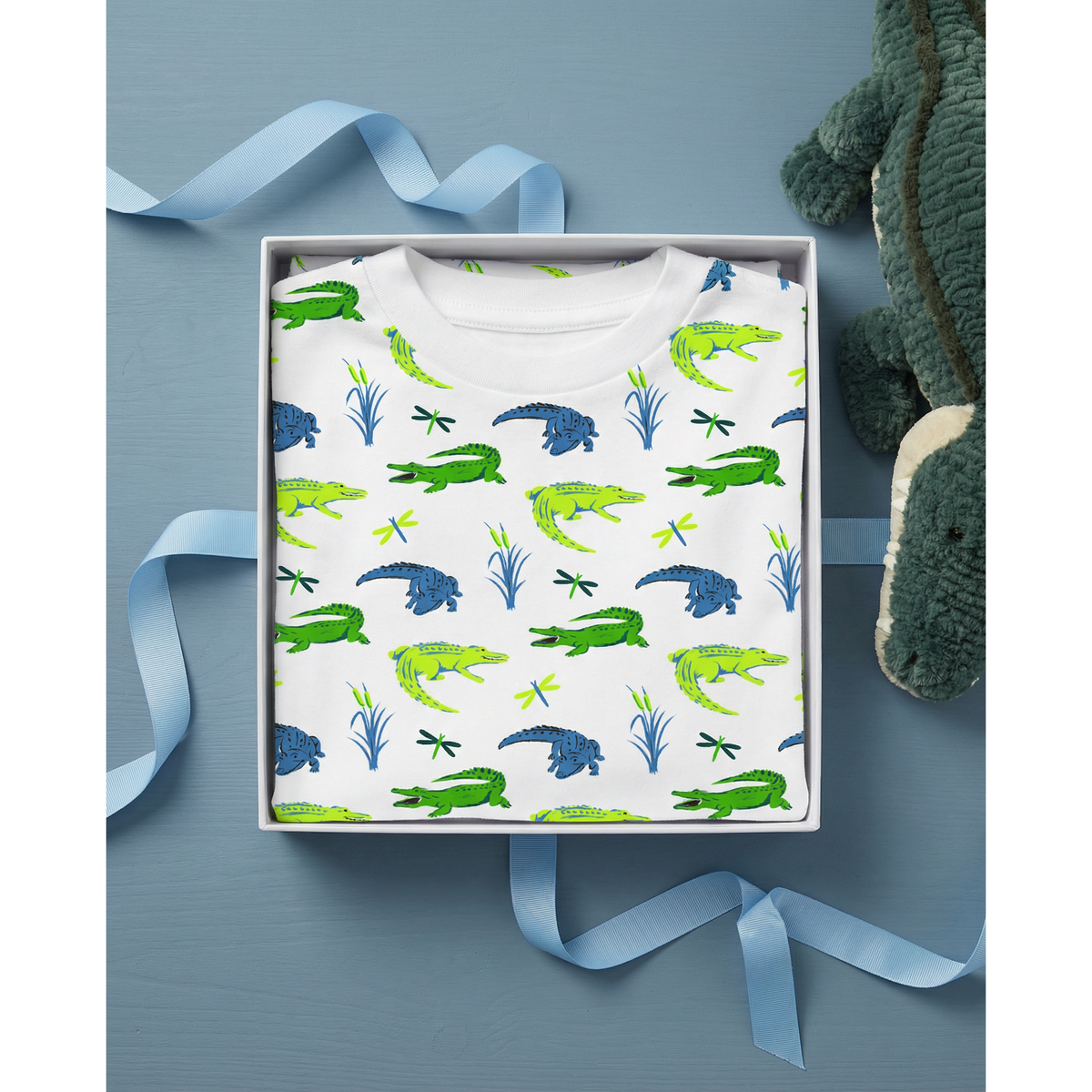 The Organic Long Sleeve Pajama Set [Later Gator]