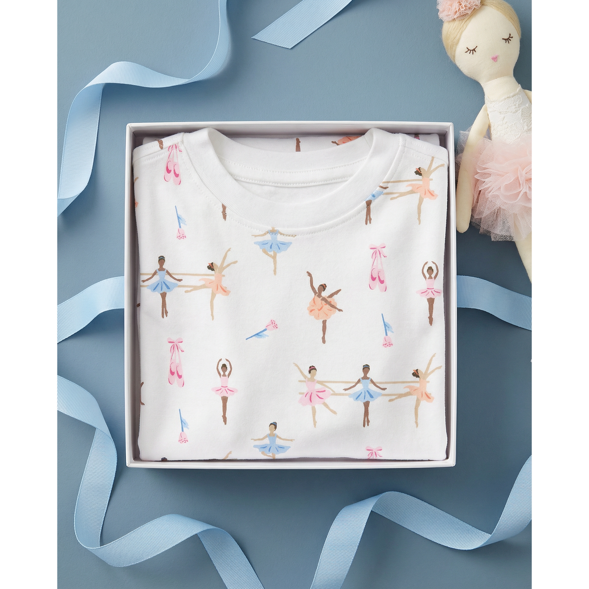 The Organic Long Sleeve Pajama Set [Ballet]