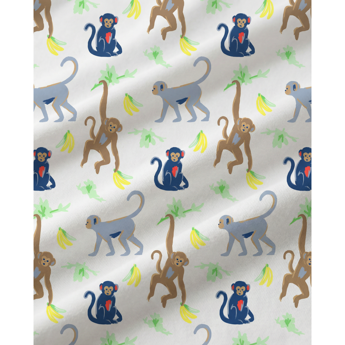 The Organic Zipper Footie [Monkeying Around]