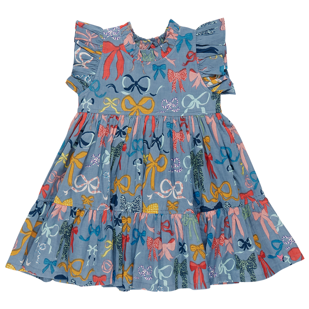 girls jennifer dress | bows on bows