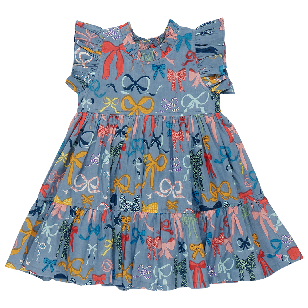 girls jennifer dress | bows on bows