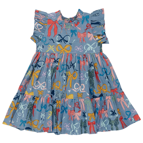 girls jennifer dress | bows on bows