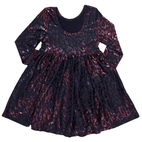 girls lame laurie dress | leopard spots