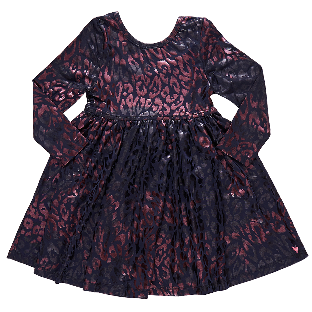 girls lame laurie dress | leopard spots