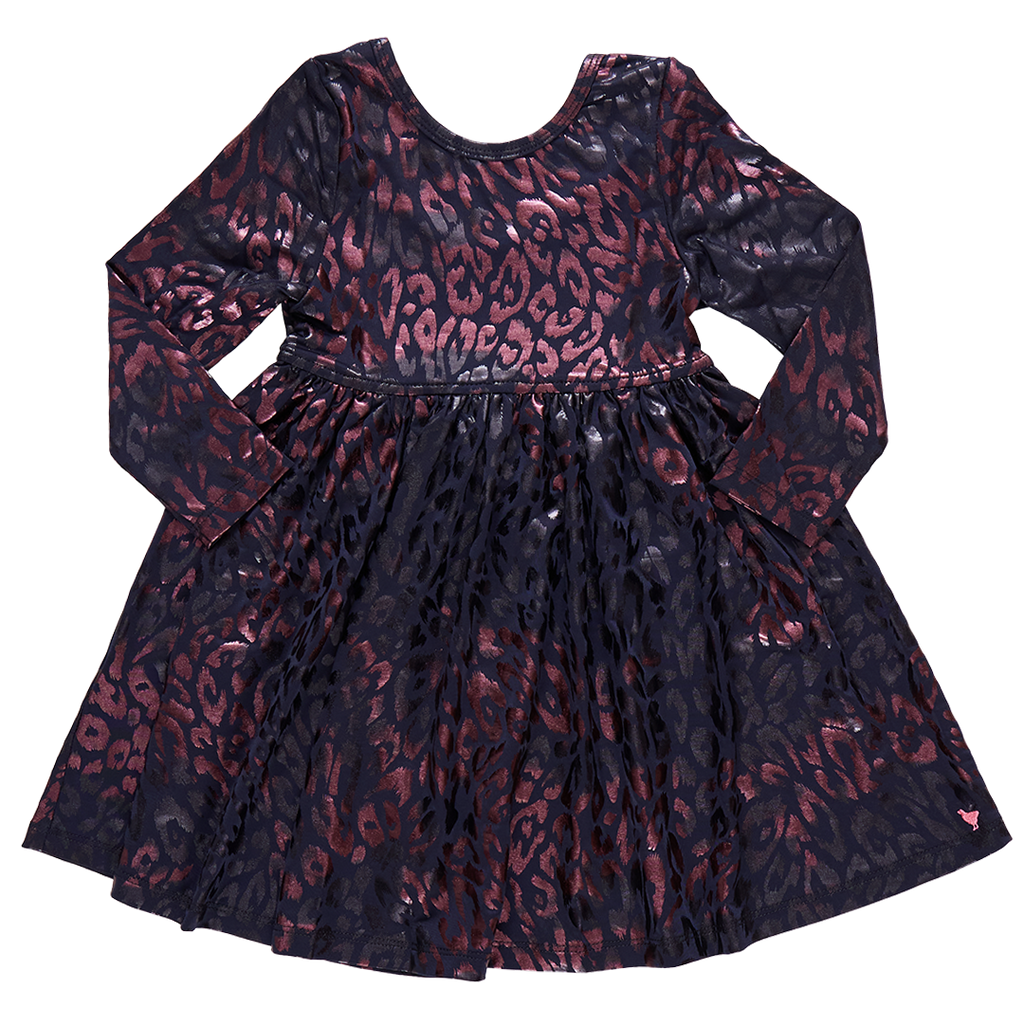 girls lame laurie dress | leopard spots