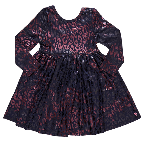 girls lame laurie dress | leopard spots