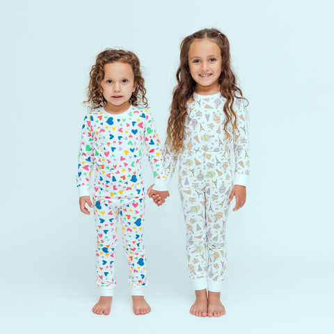 Colorful Hearts Kids Pajamas