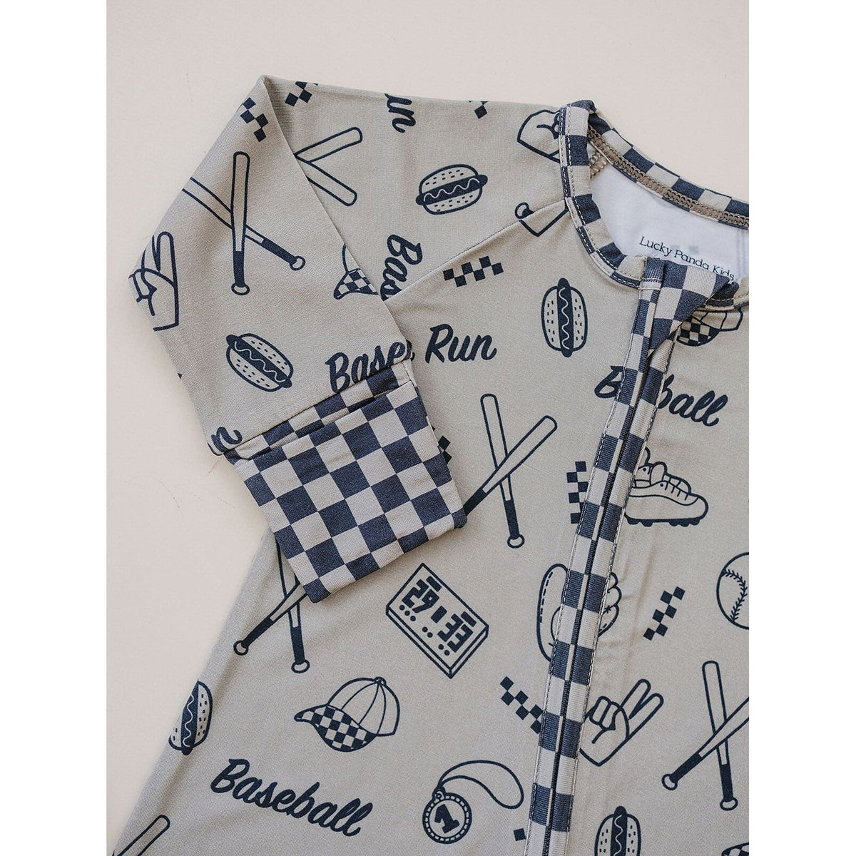 Bamboo Zip Romper | Home Run