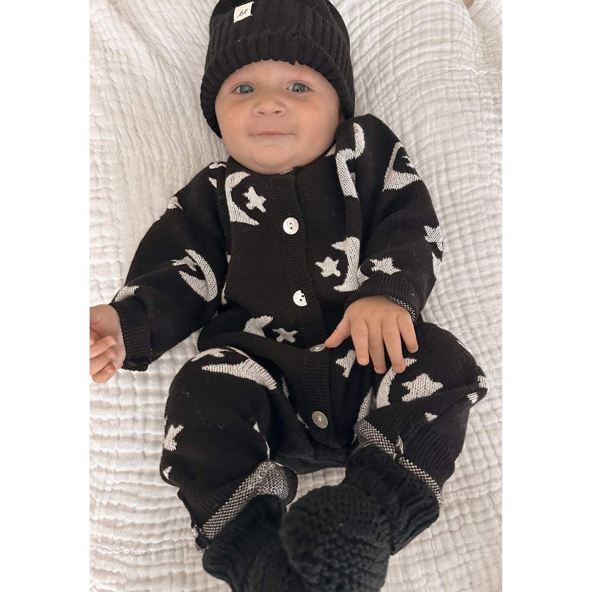 Midnight Sky Jacquard Jumpsuit