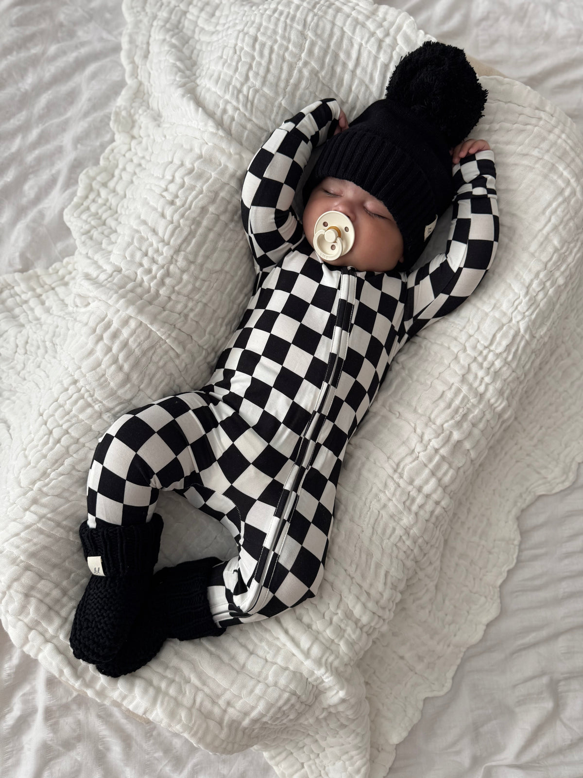 Checkered Bamboo Jumpsuit