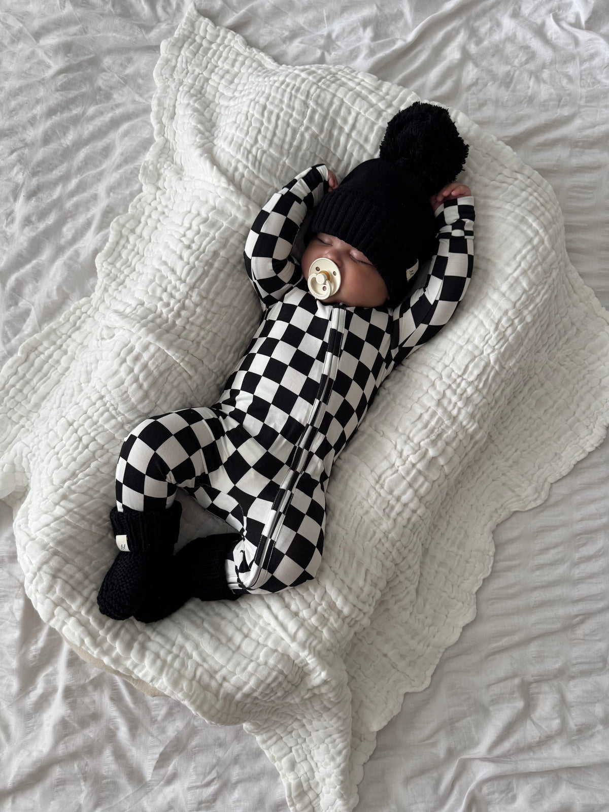 Checkered Bamboo Jumpsuit