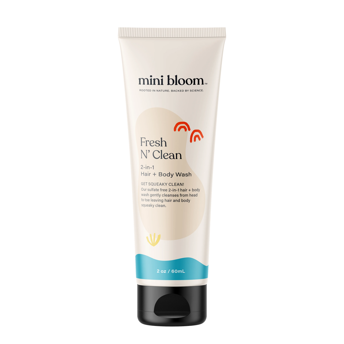 fresh n clean 2-n-1 hair + body wash (travel)