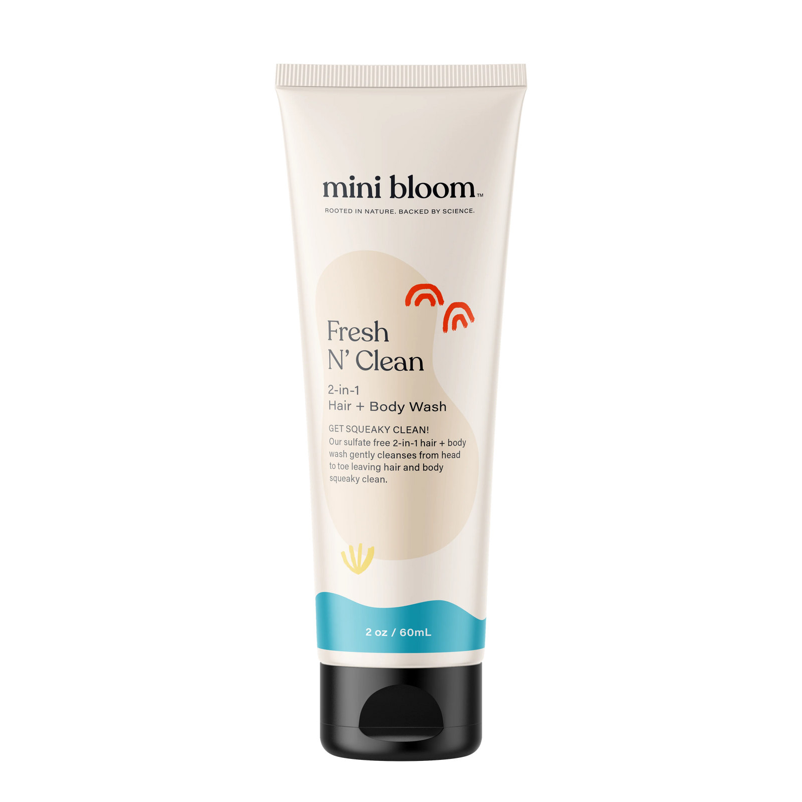 fresh n clean 2-n-1 hair + body wash (travel)