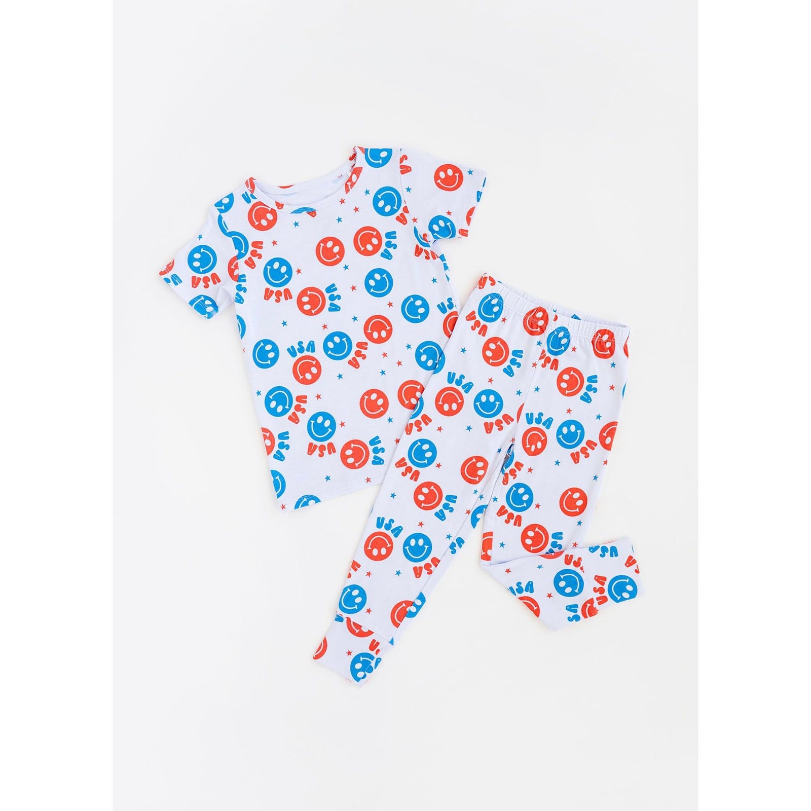 USA Happy Face Two-Piece Long Set