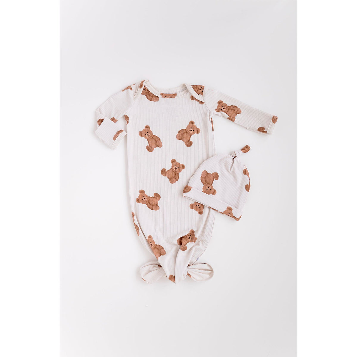 Ribbed Bear Knotted Gown