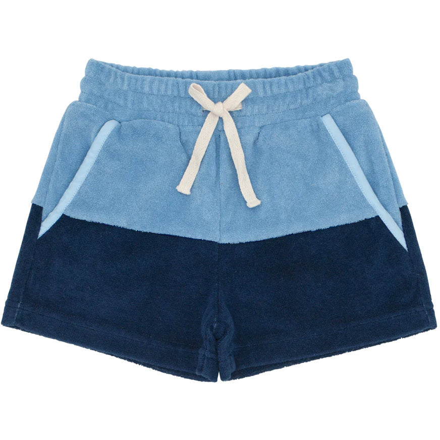 boys colorblock french terry short
