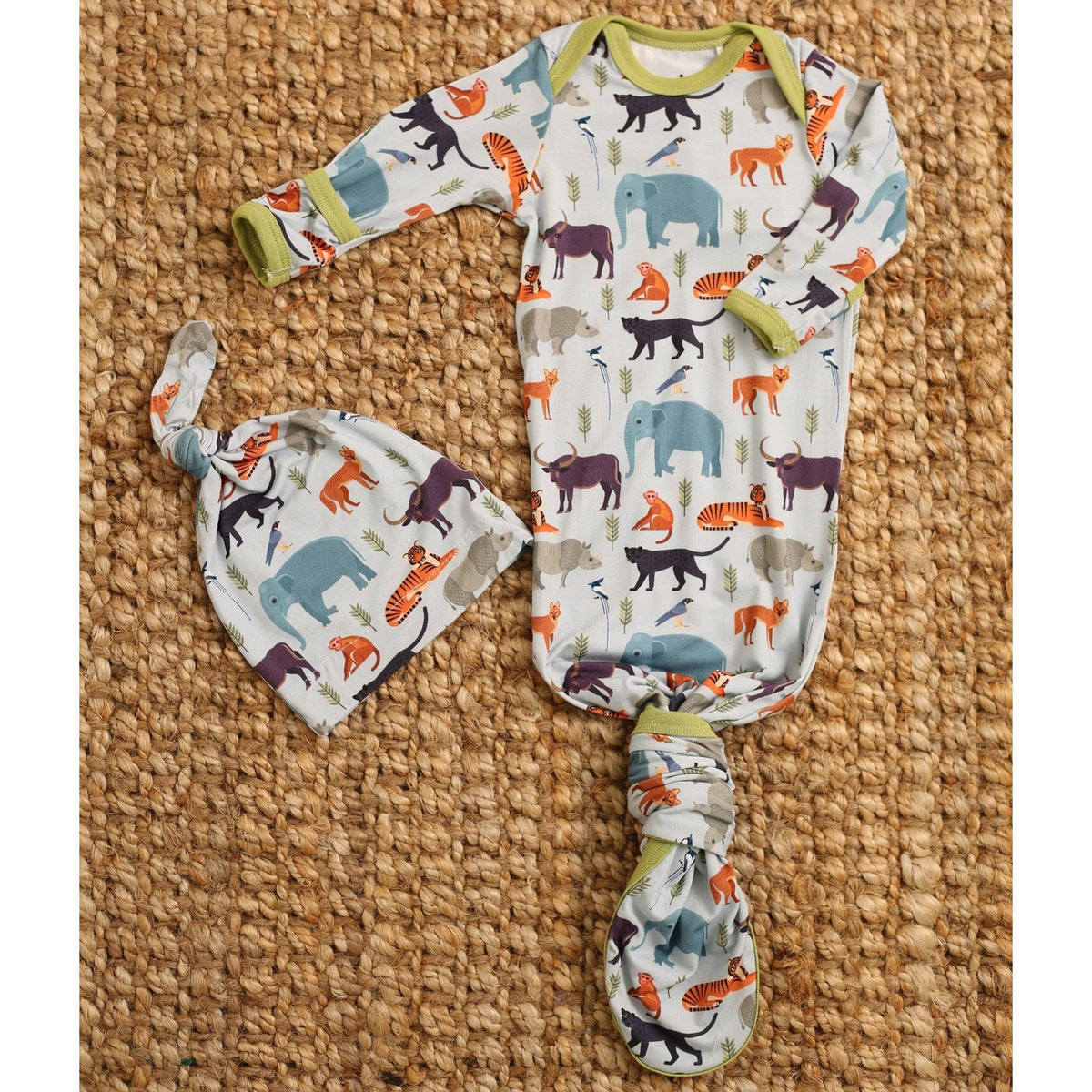 Jungle Jammies Gown &amp; Hat