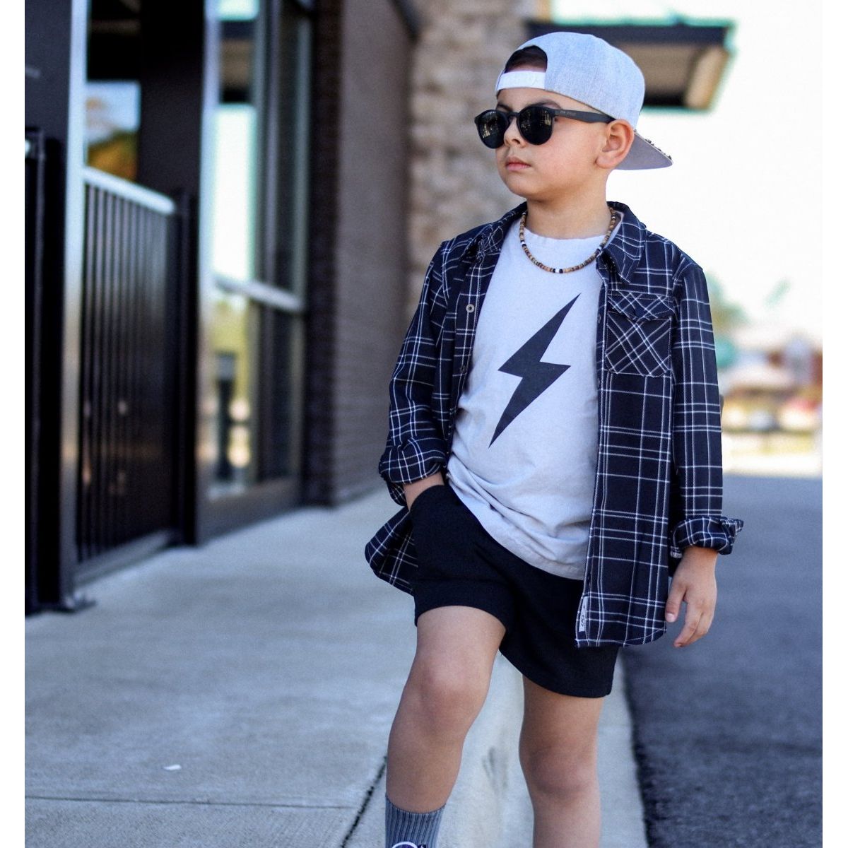 KIDS FLIP SIDE FLANNEL