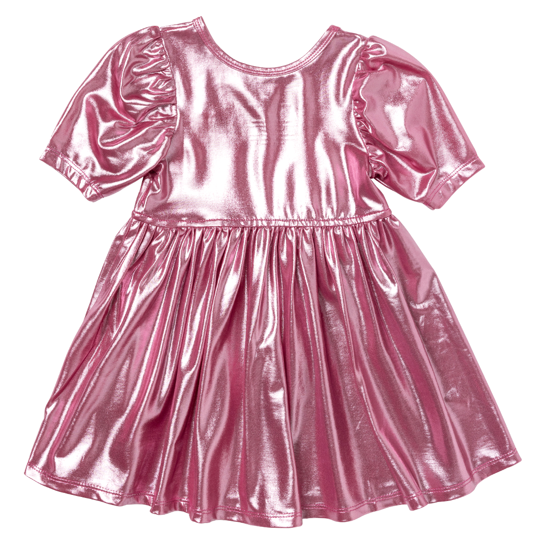 laurie dress | pink lame