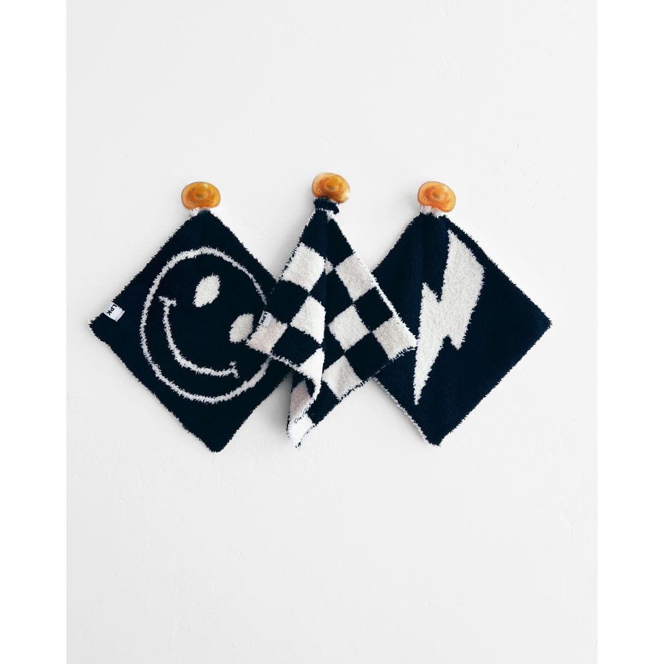 Lightning Bolt Plush Lovey | Black
