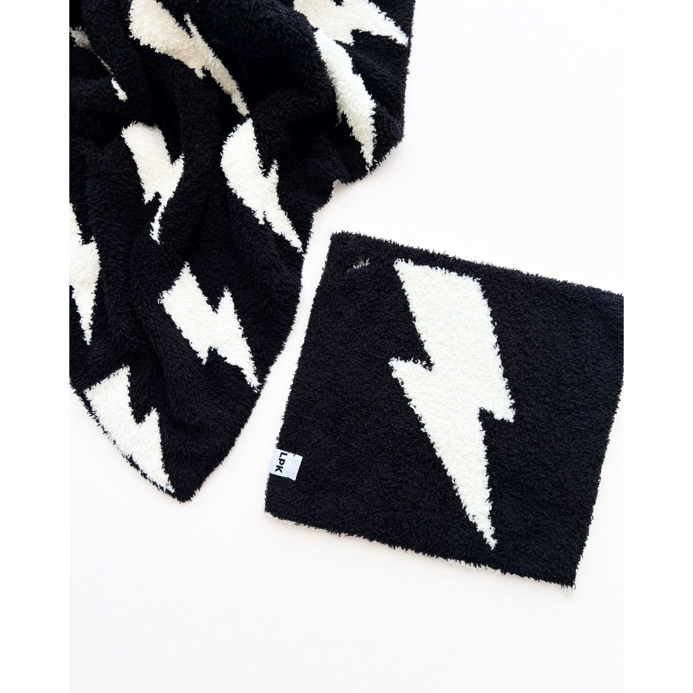 Lightning Bolt Plush Lovey | Black