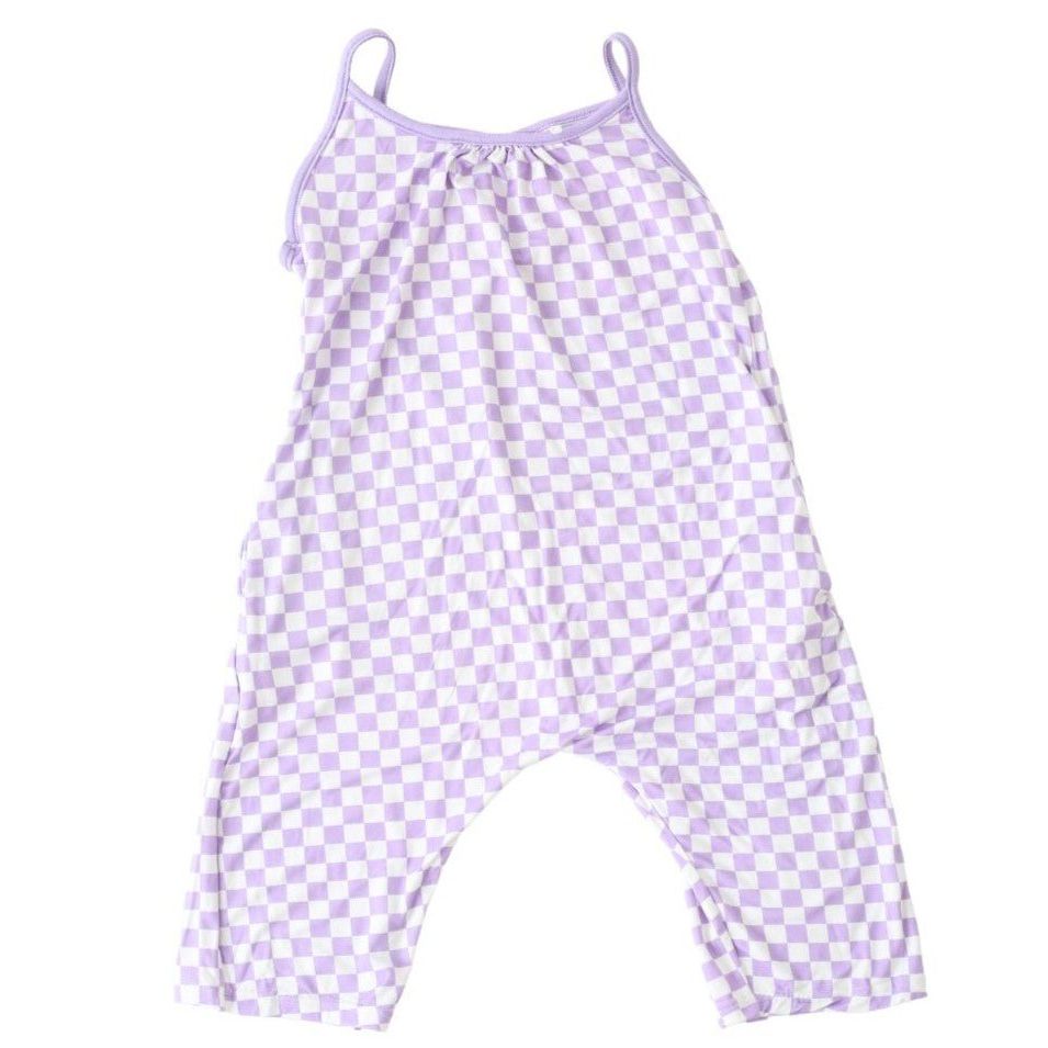 Lilac Checks Jumpsuit