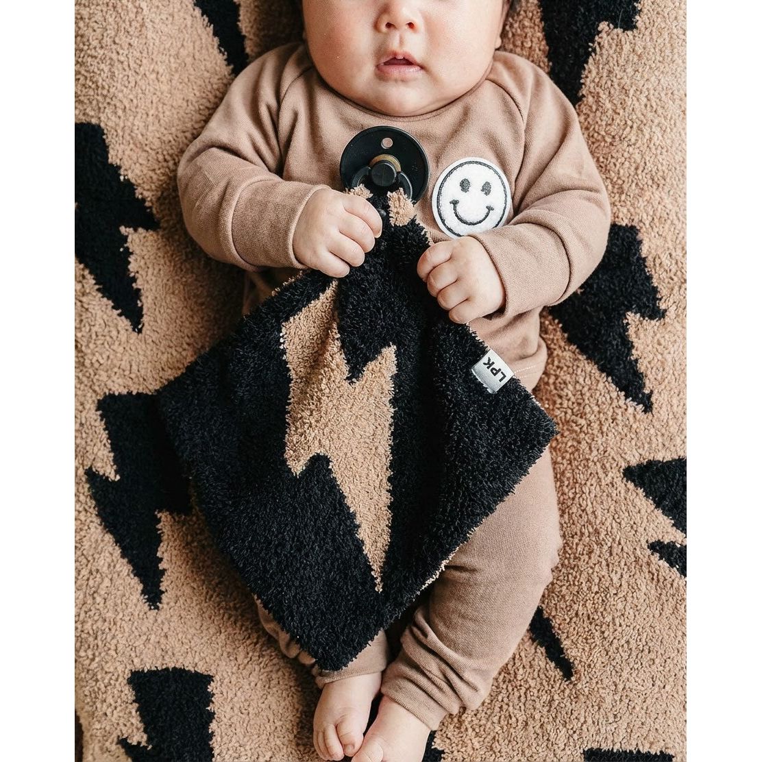 Lightning Bolt Plush Lovey | Mocha