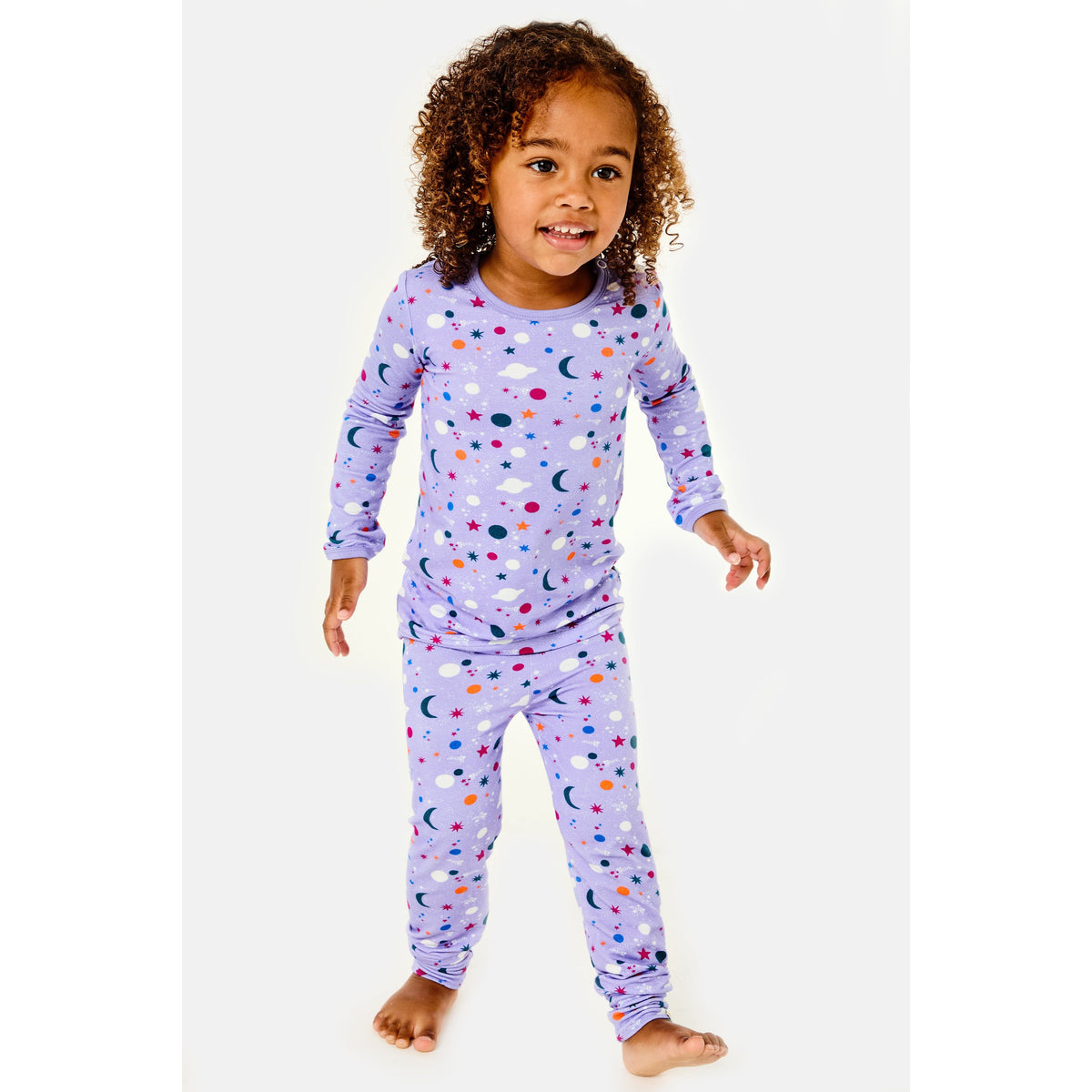 Long Sleeve Pajama Set - Luna Lavender